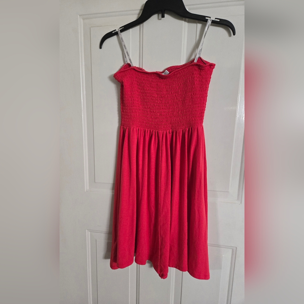 Guess Womens Fit & Flare Summer Orange Dress Size Large